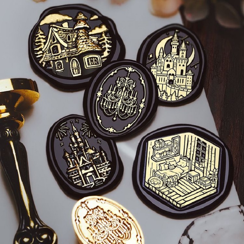 Wax Seal Stamp Set - Sceau de cire vintage Halloween personnalisé,
