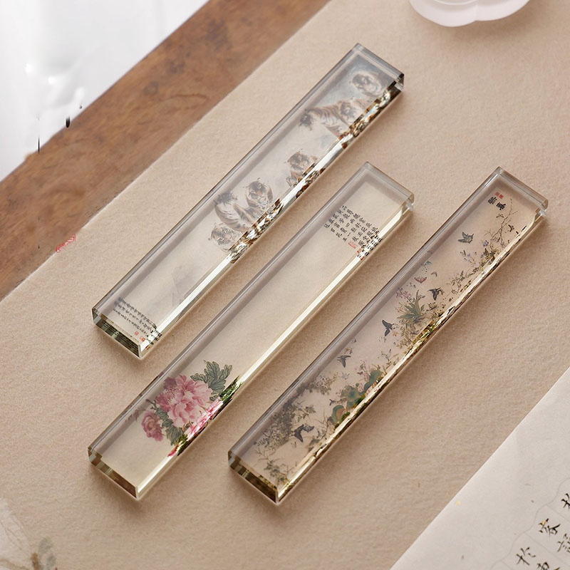 Paper Weight Crystal - Presse-papier en verre cristal pour calligraphie