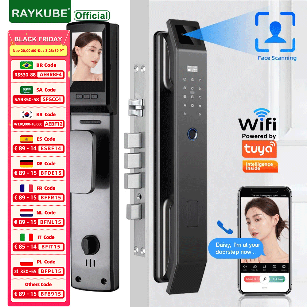RAYKUBE DF14 Tuya WiFi 3D reco - Letter Opener Brass avis et prix