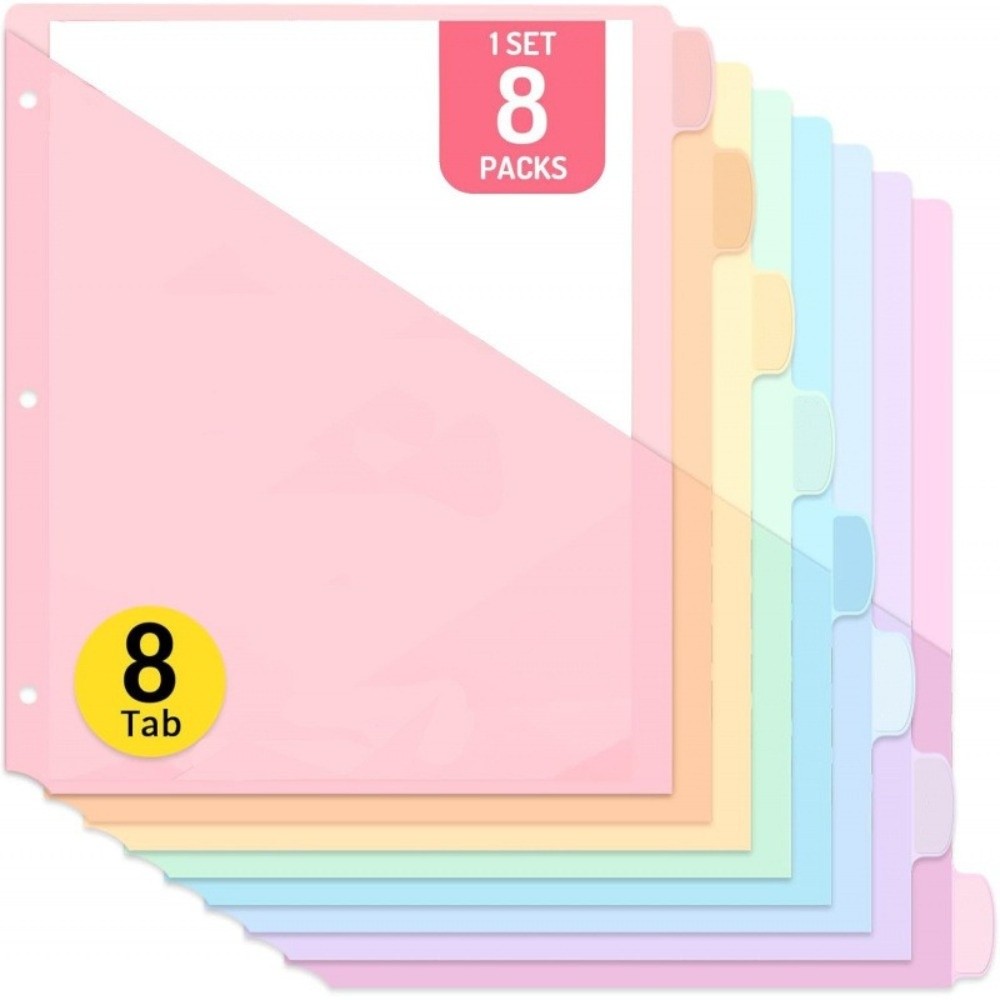 8 pièces de séparateurs de cla - Tab Divider A4 avis et prix